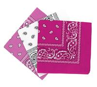 Set 3 bandanas paisley damen und herren 57x57cm