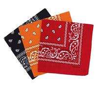 Set 3 bandanas paisley damen und herren 57x57cm