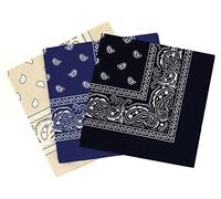 Set 3 bandanas paisley damen und herren 57x57cm