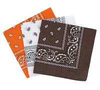 Set 3 bandanas paisley damen und herren 57x57cm