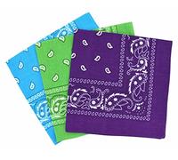 Set 3 bandanas paisley damen und herren 57x57cm