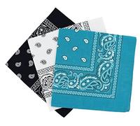 Set 3 bandanas paisley damen und herren 57x57cm
