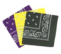 Set 3 bandanas paisley damen und herren 57x57cm