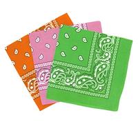 Set 3 bandanas paisley damen und herren 57x57cm