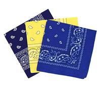 Set 3 bandanas paisley damen und herren 57x57cm