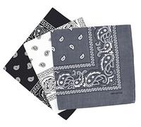 Set 3 bandanas paisley damen und herren 57x57cm