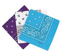 Set 3 bandanas paisley damen und herren 57x57cm