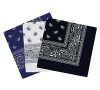 Set 3 bandanas paisley damen und herren 57x57cm