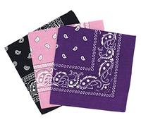 Set 3 bandanas paisley damen und herren 57x57cm