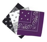 Set 3 bandanas paisley damen und herren 57x57cm