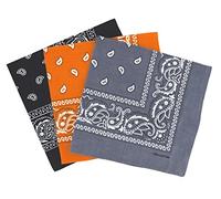 Set 3 bandanas paisley damen und herren 57x57cm