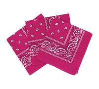 Set 3 bandanas paisley damen und herren fushia