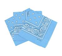 Set 3 bandanas paisley damen und herren hellblau