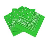 Set 3 bandanas paisley damen und herren hellgrün