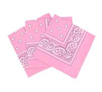 Set 3 bandanas paisley damen und herren rosa