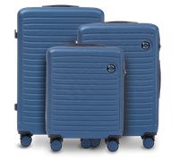 Set aus 3 Koffern Wings ABS+ COOT Mittelblau Blau