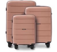 Set aus 3 Wings HAWFINCH 3.0 Koffern aus Polypropylen, Farbe GOLD Rosa