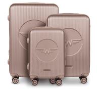 Set aus 3 Wings Swallow 3.0 Koffern CHAMPAGNE Beige
