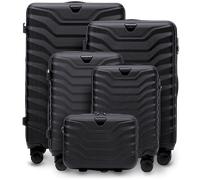 Set aus 5 Wings Koffern PEAFOWL BLACK Schwarz