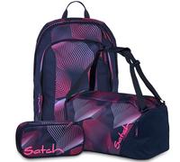 satch Set aus air + Sporttasche + Schlamperbox 26 Seismic Pink