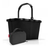Set carrybag BK, thermocase OY, SBKOY Einkaufskorb mit Kleiner K?hltasche, Frame Black + Black (70407003)