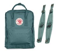 Fjällräven Set aus Kanken + Kanken Shoulder Pads 23510-23505 Frost Green