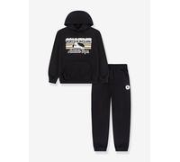 Set aus Kapuzensweatshirt & Hose für Jungen CONVERSE schwarz Gr. 152/156