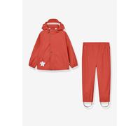 Set aus Regenjacke & Matschhose Kinder MATREINAR MINI A TURE terrakotta farbe Gr. 98