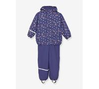 Set aus Regenjacke & Matschhose mit Fleece Mädchen CeLaVi lila Gr. 98