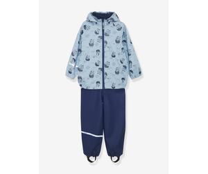 Set aus Regenjacke & Regenhose, reflektierende Details Jungen CeLaVi blau Gr. 110