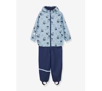 Set aus Regenjacke & Regenhose, reflektierende Details Jungen CeLaVi blau Gr. 116