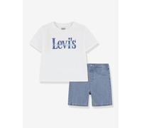 Set aus T-Shirt & Jeansshorts Levi's Kids weiß Gr. 62 von Levis Kid's