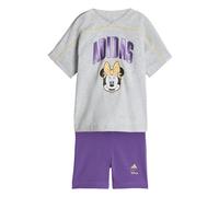 adidas Baby Girls DISNEY MINNIE MOUSE T-SHIRT SET, light grey heather/Semi Ice Tangerine, 18-24 Months