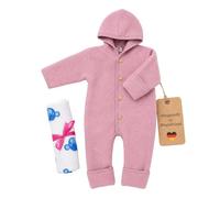 Set Engel Walk Overall, Wollfleece Baby Overall Herbst & Winter & Windel | 100% Schurwolle (kbT) - Atmungsaktiv, Kratzfrei - Wolloverall Baby Herbst & Winter - Babyanzug - Made in Germany