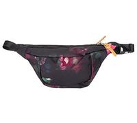 Set Gürteltasche Bauchtasche Nitro Hip Bag Hüfttasche Wimmerl Sport Festival Tasche Fastpack Fahrradtasche + Schlüsseletui (Black Rose (Schwarz))