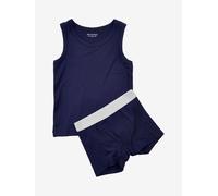 Set Jungen Unterwäsche Boxershorts und Tanktop aus Bambusviskose Dark Navy Minymo Größe: 92