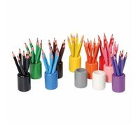 Set mit 11 farbigen Stifteständern