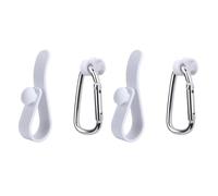 Set mit 4 tragbaren Karabiner-Clips und Halterungen, Anhänger für Lochtaschen für Reisen und Wandern, Camping, Ausrüstungs-Clips