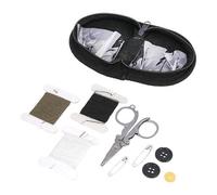 Set Nähzeug mit Tasche Reise Nähetui Urlaub Camping klein schwarz oder camou mini + gratis Glück Aufkleber (schwarz)