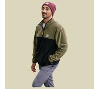 Passenger - Recyceltes Fleece mit Kragen und Reißverschluss - Set Off Recycled Polar 1/4 Zip Fleece Khaki für Herren - Größe XL Khaki XL