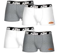 Set von 4 KTM Boxershorts weiß und hellgrau. Kostenloser Versand in 24/48h
