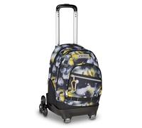 Seven Comby Schultrolley mit 8 Rädern, Golden Paint, grau, 31 l, zerlegbar, Verwendung als Rucksack, Mehrzweck-Taschen, Laptoptasche, faltbare Struktur, Teleskopstange, Grund- und Mittelschule, Kinder