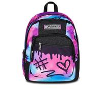 Seven Dual Detach Schulrucksack, Schulranzen 5 Klasse Mädchen, mit Laptopfach, Trinkflaschenfach, Abnehmbarer Kleiner Rucksack, Fuchsia/blau