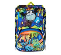 Seven Erweiterbarer Rucksack für Kinder und Jugendliche, blau, Taglia unica, Erweiterbarer Rucksack