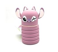 Seven Erweiterbares Federmäppchen aus Silikon Disney Stitch und Angel, Angel, dekorativ