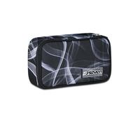 Seven Federmäppchen für die Schule, Quick Case, Grau, Federmäppchen komplett mit Stiften, Bleistiften, Farben, Zubehör Rucksack, Grundschule und Medien, Kinder, Jungen, grau, Taglia Unica