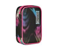 Seven Federmäppchen Speed Pad, Schwarz, Stiftehalter mit herausnehmbaren Planken, komplett mit Stiften, Bleistiften, Farben, Zubehör Rucksack, Grundschule, Mädchen, Schwarz , Taglia Unica