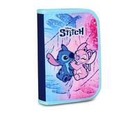 Seven Federmäppchen mit Lilo&Stitch, Mäppchen, Mehrfarbig, Federtasche für Schreibwaren, Etui komplett mit Bleistiften, Filzstiften, Schulmaterial, Kindergarten- Grundschule, XXL, 14-teilig