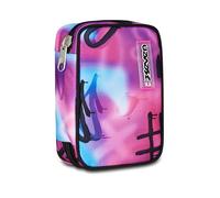 Seven Federmäppchen Speed Pad, 45-teiliges befülltes Schüleretui, Federtasche für Schreibwaren, mit Stiften, Kugelschreiber; aufklappbar, Mädchen, Jungen, Grundschule, rosa und blau