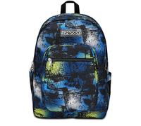 Seven Freethink Rucksack, Schultasche Schulranzen für Mädchen Jungen, Tornister mit Doppelfach und Trinkflaschenfach, gepolstert, für Schule, Sport, Freizeit; USB-Ladeanschluss, blau